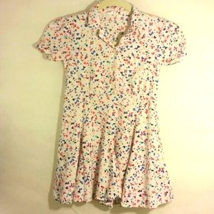 GAP Heart print swing shirt dress 6/7